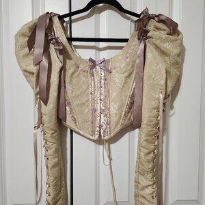 Lace Made Renaissance Bodice Corset Top